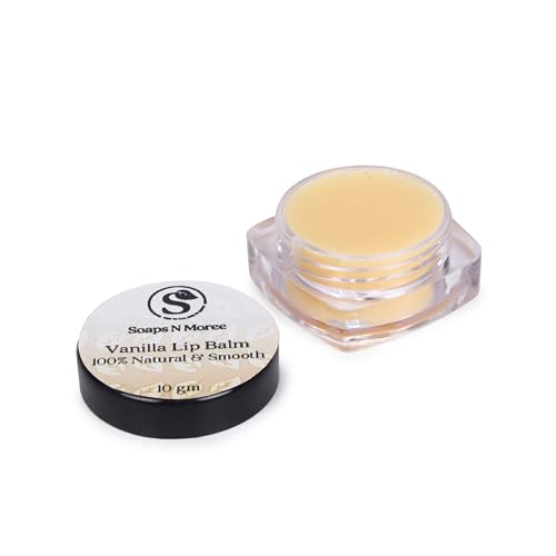 Image of Vanilla Lip Balm for Daily Care | Smooth Moisturizer for Dry, Rough & Chapped Lips | Helps Soften, Improve Texture & Smooth Finish | Lip Care for Moisture Lock, Hydration & Supple Look