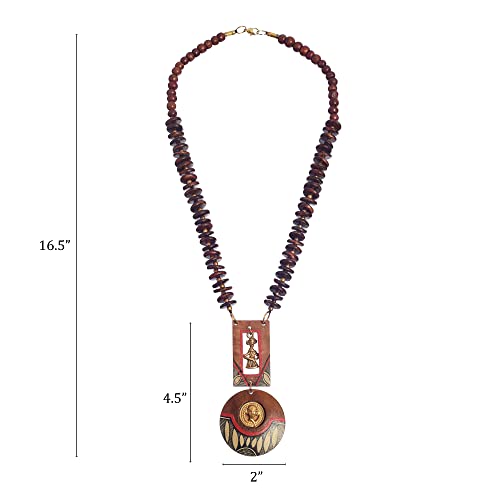 Image of AAKRITI ART CREATIONS Handcrafted Tribal Dhokra & Royal Brass Necklace Collection | Queen, Cleopatra & Heritage-Inspired Statement Jewelry | Artisan Ethnic Necklaces for Women