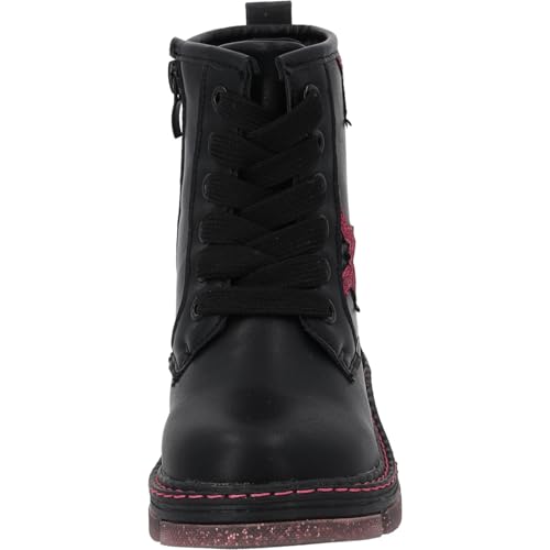 Getina G Ankle Boots Girls Kids - Stylish Boots Made of Durable Faux Leather - with Sparkling Stars and Robust Sole for School and Leisure4