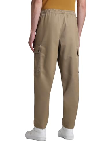 Image of Jack & Jones Men's Mid Rise Regular Fit Cargo Trousers| Men Cargo Pants Cotton | Cargos for Men