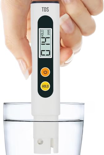 Image of Digital TDS Water Testing Meter 0-9990 PPM Range | TDS Meter & pH Meter Water Quality Testing Meters for Drinking Water, Pools & Aquariums | Portable & Accurate TDS Meter for Home & Lab Use