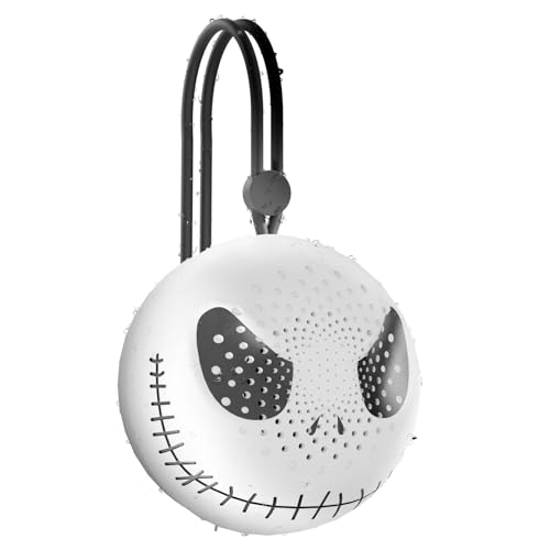 Disney Jack Skellington Bluetooth Shower Speaker with Suction Cup IPX4 Water Resistant Jack Nightmare Before Christmas Speaker for Shower, Built in Controls and Mic for Phone Call (Jack Skellington)