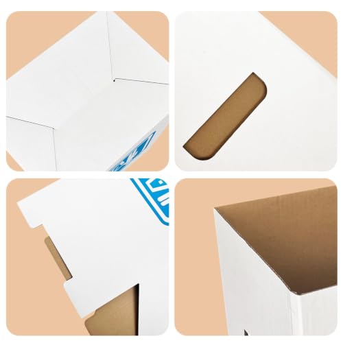 Image of 13 Gallon Cardboard Trash cans for Events (Pack of 10), with 20 Liners Included,Be applicableOutdoor Events pop up Trash cans for Parties,Reusable Portable Garbage Can,in-Home Recycling Bins
