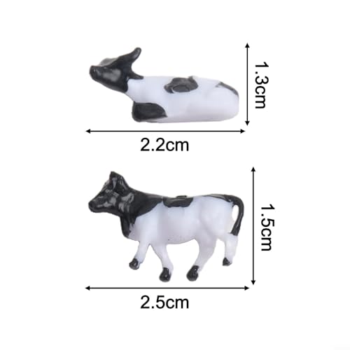 Set de 10 Figuras de Animales de Granja Escala 1:75 miniatura 7
