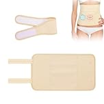 AOOWU Castor Oil Pack, 2PCS Reusable Castor Oil Pack Wrap Kit, Organic Castor Oil Compression Wrap for Liver Detox with Storage Bag, Castor Oil Wrap Machine Washable Anti Oil Leak (Oil Not Included)