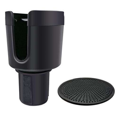 Tesheer Cup Holder Expander for Car, Cup Expander Compatible with Hydro Flask 32/40oz, Yeti 24/30/36oz, Other Bottles, Large Cup Holder Adapter Fits for Universal Vehicle Car Accessories