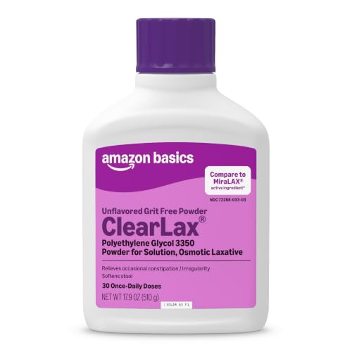 Amazon Basics ClearLax, Polyethylene Glycol...