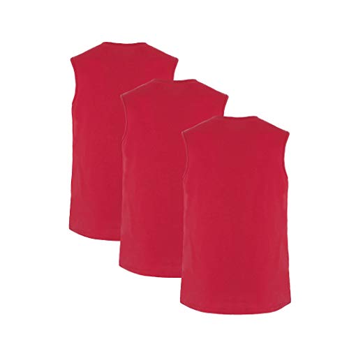 Smith's Workwear Men's Adult Cotton Muscle Tee, 3-Pack2