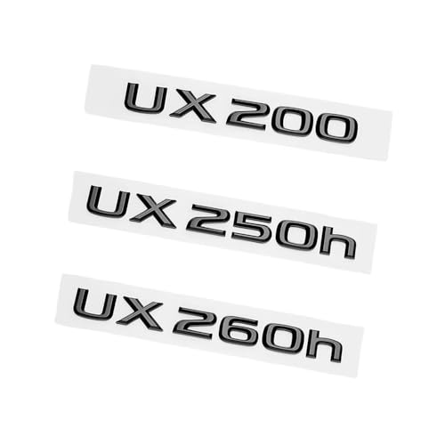 Emblema UX260h para reparar logotipos rotos con pegatina trasera 3D ABS impermeable 2
