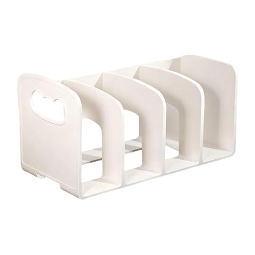 Support de rangement acrylique blanc porte-revues de bureau pour tri de documents