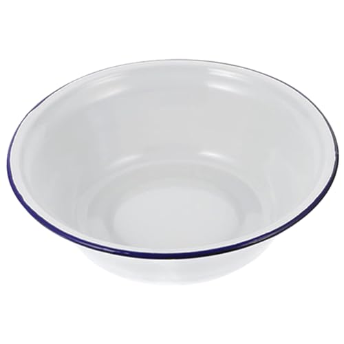 Amosfun Ciotola a Smalto 6.30 Pollici Rotonda Ciotola Smaltata Per Mescolare Insalatiera Smaltata Zuppiera Versatile Per Cucina Casa