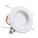 TORCHSTAR Wet Location 5/6 inch Dimmable Recessed LED Downlight, 17W (120W Equivalent), High CRI, ENERGY STAR, 5000K Daylight, 1200lm, LED Retrofit Lighting Fixture, 5 YEARS WARRANTY