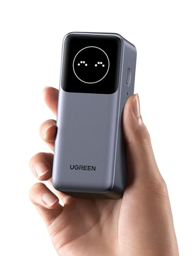 UGREEN Nexode Power Bank 12000mAh 100W PD PPS Fast Charging Portable Charger Battery Pack with 1USB-C 1USB-A and Smart Display for McBook Air/ipd/ifone 16/Galax S24/Steaam Deck/Googel etc view 1