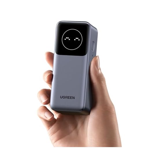 UGREEN Nexode Batterie Externe 12000mAh 100W Power Bank Charge Rapide de 2 Ports PD QC 3.0 Écran Numérique Compatible avec iPhone 15 14 Plus Pro Max Galaxy S24 S23 iPad Air Pro