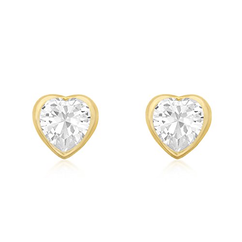 Carissima Gold Pendientes de mujer con oro amarillo de 9 K (375), circonita blanco