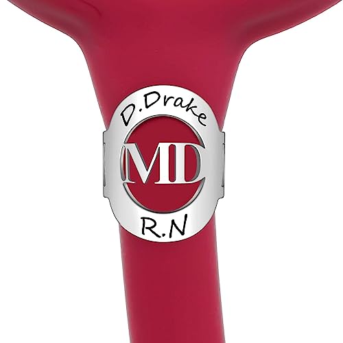 STARFLOW Stethoscope Name Tag Personalized MD Stethoscope Charms Engraved Initial