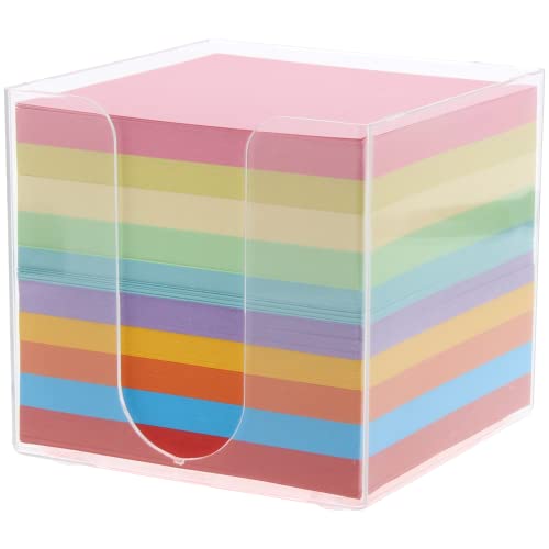 CUBE MEMO PAPIER COLORE 90 x 90 mm