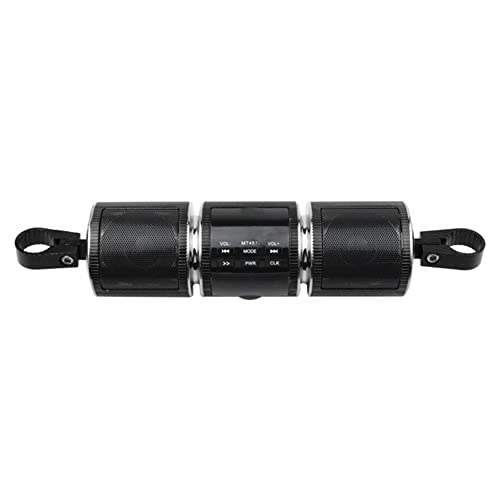 Hduacuge nuevo coche Bluetooth MP3 audio retrofit audio altavoz impermeable multifunción con pantalla dual altavoces negro