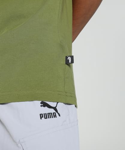 Image of Puma Men Cotton Solid Regular Fit T-Shirt