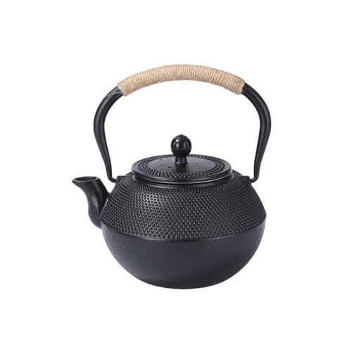 Hrzisda IHクッキングヒーター対応、直火加熱対応の鉄瓶。鉄器、鋳物、茶道具、鉄分補給、伝統工芸品。オフィス、厨房、茶室、飲食店などに最適な、茶漉し付きのカボチャ型鉄瓶。鉄分補給、直火、健康、お土産、デモンストレーションなど、様々な用途でご利用いただ