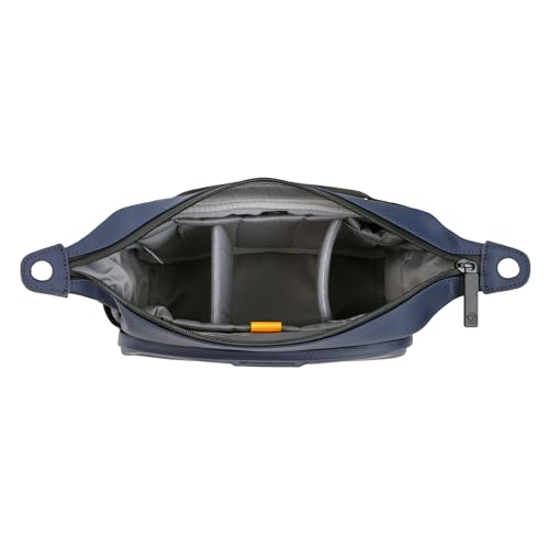 Image of Vanguard VEO Lite W3L Camera & Everyday Waist Pack (Navy) - 3L Capacity, Fits Mirrorless Camera + Accessories, Tripod Strap, Adjustable Wear, Easy-Clean Water-Resistant Design