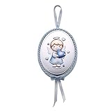 Medalla de cuna Angelito con corazon de Pedro Durán