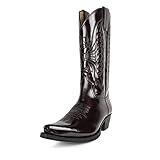 westernstiefel 44 【Leichte Herren-Cowboystiefel】 Dieser Cowboystiefel für Herren hat ein klassisches Design und ist aus Kunstleder für diejenigen mit einem Old-West-Geschmack, die den traditionellen Stil des Musters lieben.