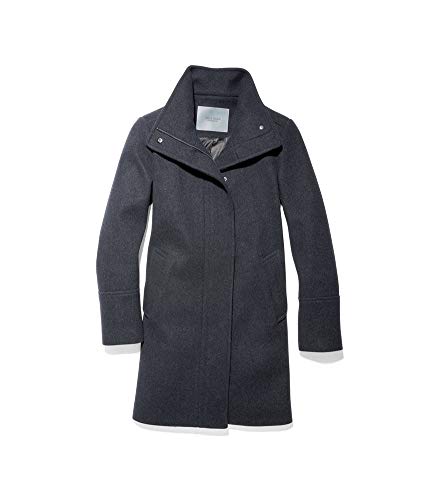 Cole Haan Womens Grand Series Winter Wool Blend Coat Navy 2