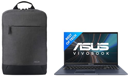 ASUS Vivobook 15, Intel Core i7-12650H 12th Gen, 15.6" (39.62 cm) FHD, (16GB RAM/512GB), X1502ZA-EJ741WS BP1504 Laptop Bag (Grey)