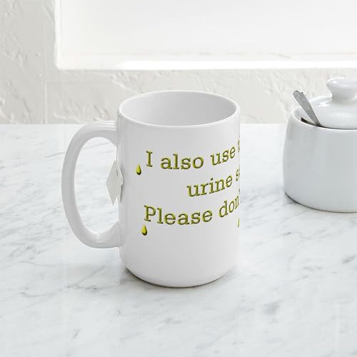 Taza de cerámica Café 15 oz blanca con diseño divertido miniatura 5