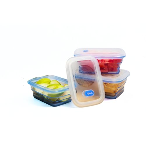 Skyhill 3-Piece Silicone Food Storage Containers