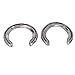 Aluminum Alloy Horseshoe Kit Lightweight and Strong 4pcs Horse Shoes for Riding and Racing with Easy Installation and Replacement Suitable for Frequent Use (4)