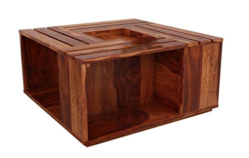 Image of Wooden Center Table for Living Room | Coffee Table for Home Wooden Coffee Table for Living Room and Office | Tea Table | Sofa Set Center Table in HoneyFinish