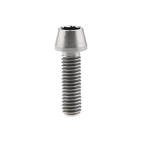 Image of Titanium Ti Bolt M5x9 16 18 20 25 30 35 40 45 50 55 60mm Tapered Head Screws Pack of 4 (M5x16mm, Normal Titanium)