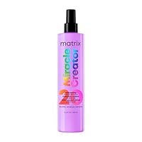 Matrix Miracle Creator Leave-In Conditioner Spray - Heat Protectant, Anti-Frizz, Moisturizing & Detangling, For Damaged Hair, Sulfate-Free