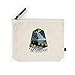 Lantern Press Wallace, Idaho, Black Bear Family and Waterfall, Contour (100% Cotton Canvas Travel Accessory Go Bag)