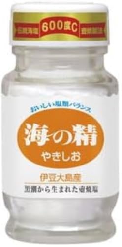 海の精 国産塩 伊豆大島産 やきしお 食卓ビン 60g×4本 無添加 コク マイルド
