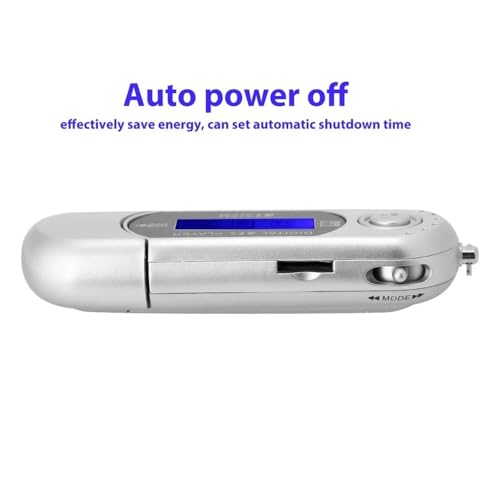 1PC USB 2.0 Digital MP3 Music Player Portable LCD Screen Support 32GB TF Card and FM Radio,Use 20 Hours,Silver - Thumbnail 5