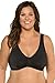 Produktbild Ulla Popken Damen bis 130D, Bustier, Bügelloser BH, Vorderverschluss, gepolsterte & breite Träger, kein Einschneiden schwarz 110D 689668 10-110D