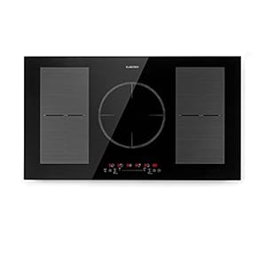 Klarstein Induktionskochfeld, Glaskeramik Kochfeld, Induktionskochfeld mit 5 Platten, Einbau-Induktion kochfeld mit Touch-Display, Digitalanzeige und Timer-Funktion, Schnelles Aufheizen, 9300 Watt