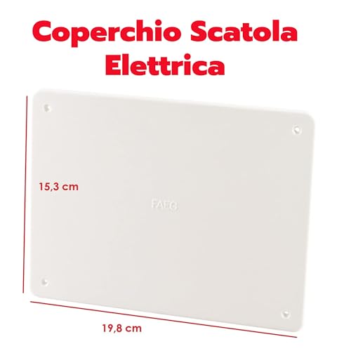 POLY POOL - PP0590.1 Abdeckung Wandverteilerkasten Weiß - Abdeckung elektrischer Verteiler Technopolymer Stoßschutz - Abdeckung mit Schrauben zum Befestigen am Verteilerkasten