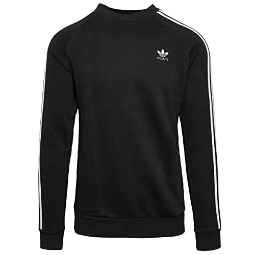 adidas Homme Adicolor Classics 3-stripes Crew Sweat shirt, Le Noir, M EU