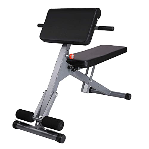 heka Adjustable Abdominal Bench Foldable Weight Bench Multi-Purpose Ab Bench Fitness Equipment Foldable Flat Exercise Chair Workout Multifunctional Training Bench