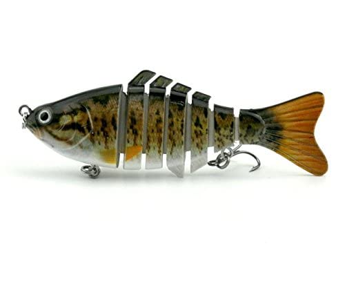 GlobalNiche® E 10cmm/15.4g 7 Segmen fishing lures singking t Swimbait Crankbait Hard Bait (66447)