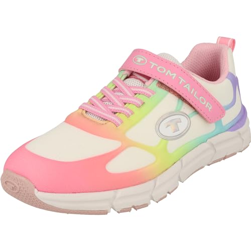 Tom Tailor Mädchen 6370250012 Sneaker, White Rose Multi, 29 EU