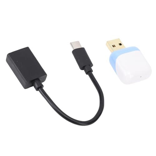 Adaptateur de support sans fil facile Plug Play pour système auto d'origine en ABS Blanc