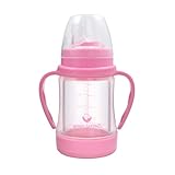 green sprouts Glass Sip & Straw Cup | Liquids only touch silicone & glass | Drip-free silicone straw and sippy spouts included, Plastic shell protects from breakage, Dishwasher safe