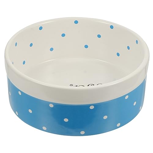 INOOMP 猫セラミックボウル マット 犬の餌入れ フィーダ 高くなった猫の餌やり台 基本的な猫のボウル 繁殖 子犬皿 猫の水入れ ペットボウル 猫の餌入れ 犬のボウル セラ Blue