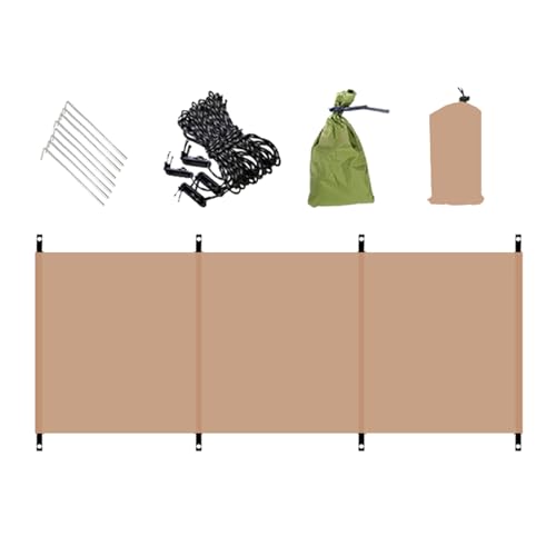HDOYTXXM Parabrisas para camping, impermeable, plegable, cortavientos, adecuado para la playa y actividades de montaña, pantalla delgada