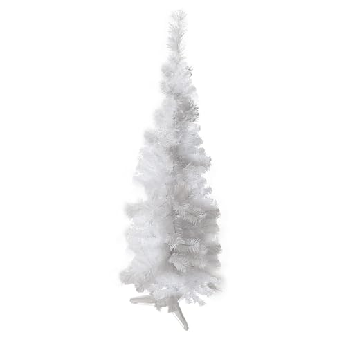 DIVCHI 4ft Premium Christmas Tree 130 Branch Xmas Trees Artificial Christmas Tree Pine Tree With Plastic Stand Realistic Branches Christmas Tree For Indoor And Outdoor (White)